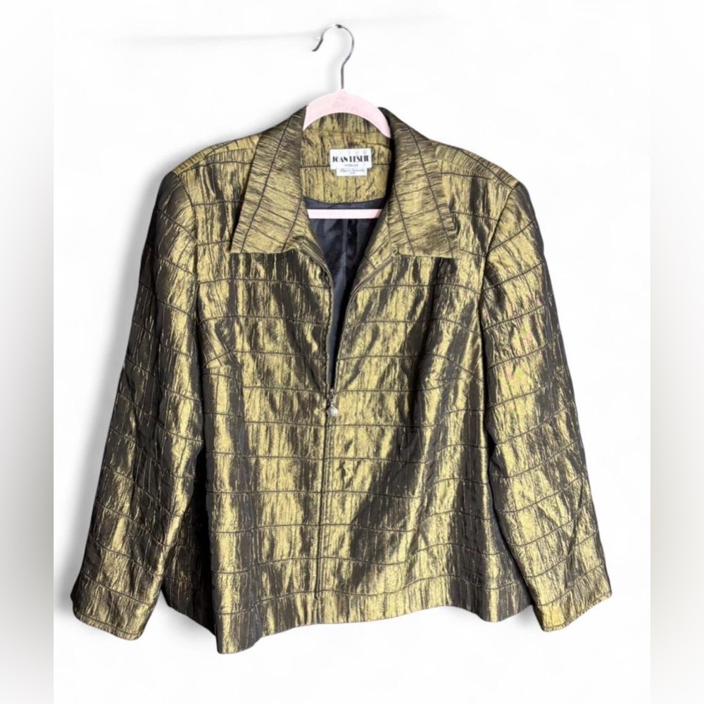 Jan Leslie Metallic Gold Blazer